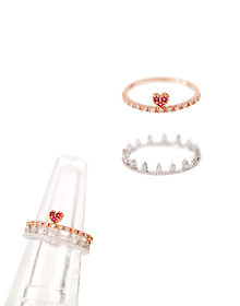 Just like you_Ruby Heart♥_2set_Ring