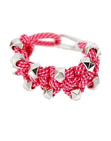 탄산소녀_Pink Rope_Bracelet 