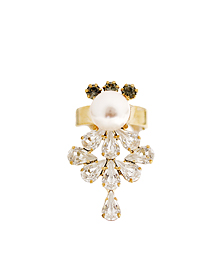 Strong elegance_Pear+Crystal_Ring