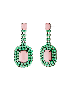 Mint&amp;Pink Rock_Earring