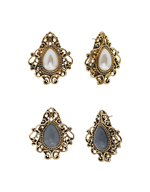 M.INHA_Pearl&amp;Gray+Antique_Earring