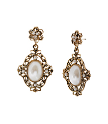 M.INHA_Pearl+Antique_Nobility_Earring